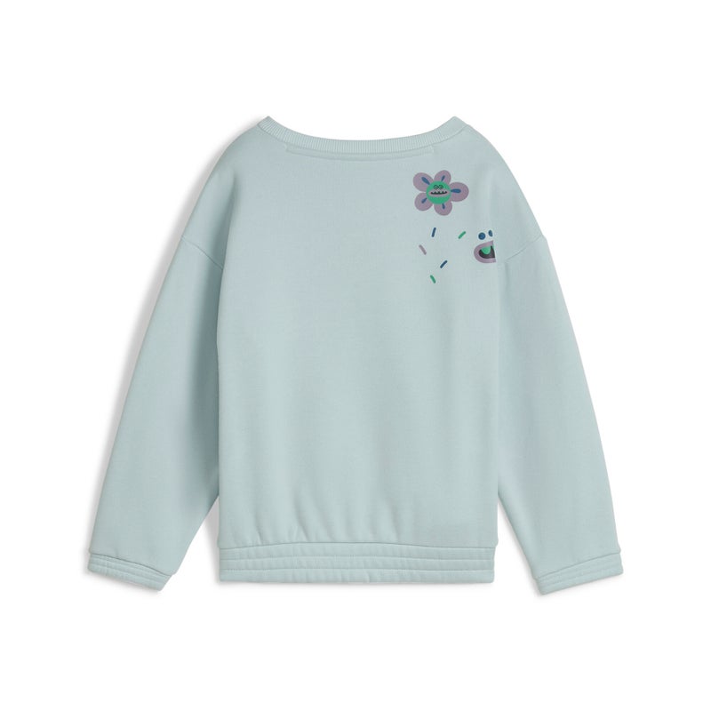 PUMA TROLLS Graphic Boys Blue Crew Sweatshirt - Image 5