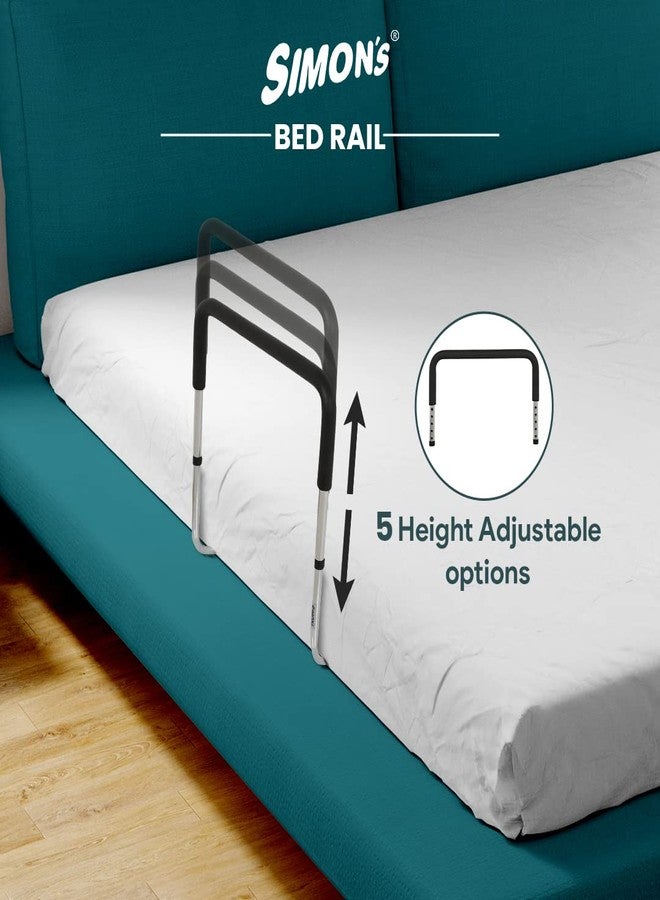 Simon's Steel Chrome Plated bedrail with Foam Grip for Adult Bed Safety Grab bar for Bed Assist Hand Rail for Elderly - Image 4