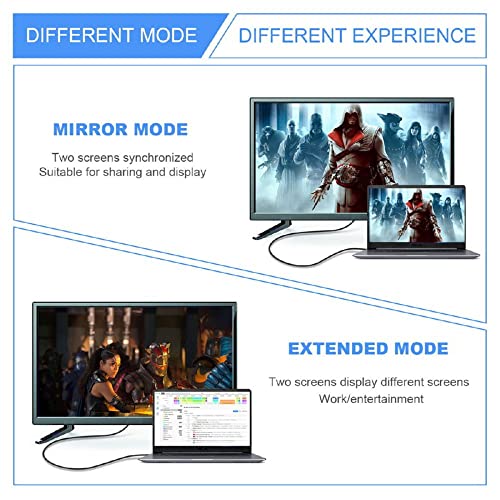 xiwai 8K 60hz HDTV Mini HDMI 90 Degree Extender Gold Converter, Up Angled Mini HDMI Male to Female HDMI 2.1 UHD Extension Adapter - Image 5