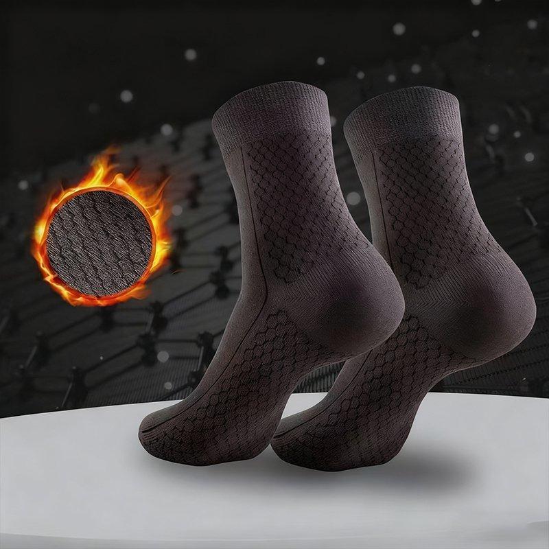 Warm Cashmere Graphene Long Antibacterial Socks Fall Winter - Image 1