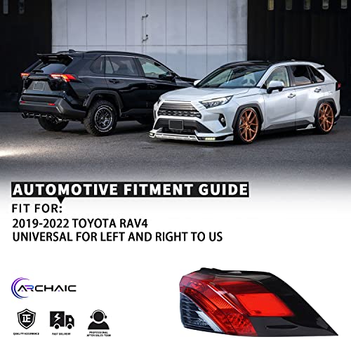 Archaic Tail Light Assembly for Toyota RAV4 2019 2020 2021 2022, Right Passenger Side Rear Break Lamp - Image 5
