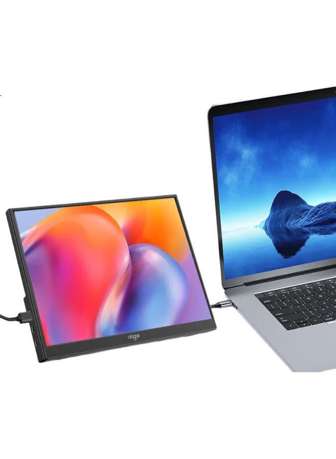 Patriots Aigo 14-Inch Portable Monitor Expansion Screen For Computer, Smartphone, Laptop, Ps4/5 - Type-C One Cable Connection - Image 3