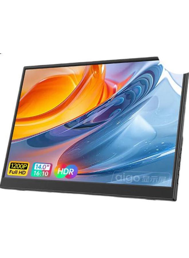 Patriots Aigo 14-Inch Portable Monitor Expansion Screen For Computer, Smartphone, Laptop, Ps4/5 - Type-C One Cable Connection - Image 1