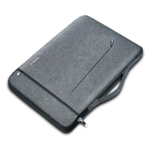 Ferkurn Laptop Case Sleeve for Men Women Chromebook Case Compatible with MacBook Air/Pro Lenovo Surface HP Dell ASUS Acer, 15.6 inch, Gray - Image 1