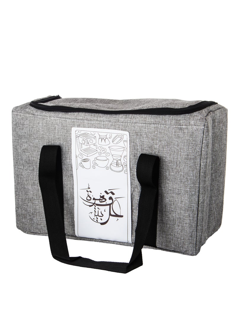 Dania A Bag For Storing And Carrying Specialized Coffee Tools Suitable For Trips And Travel Waterproof And Sweatproof Grey  - Image 1