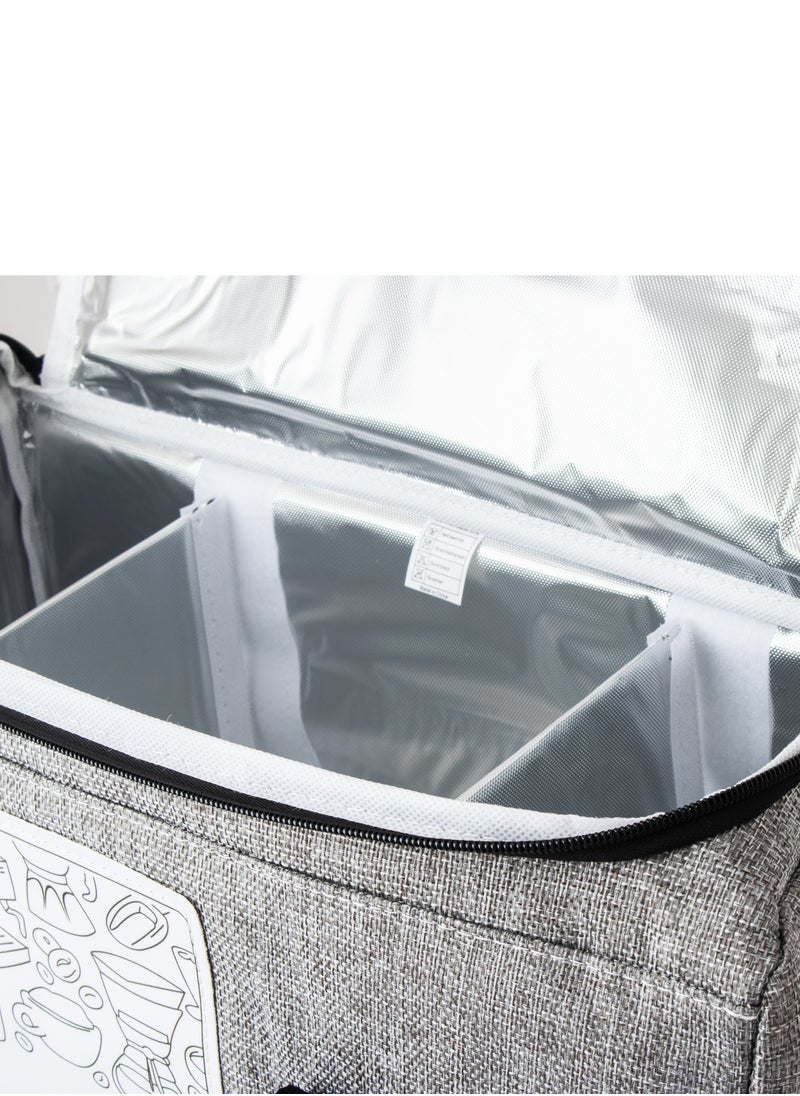 Dania A Bag For Storing And Carrying Specialized Coffee Tools Suitable For Trips And Travel Waterproof And Sweatproof Grey  - Image 3