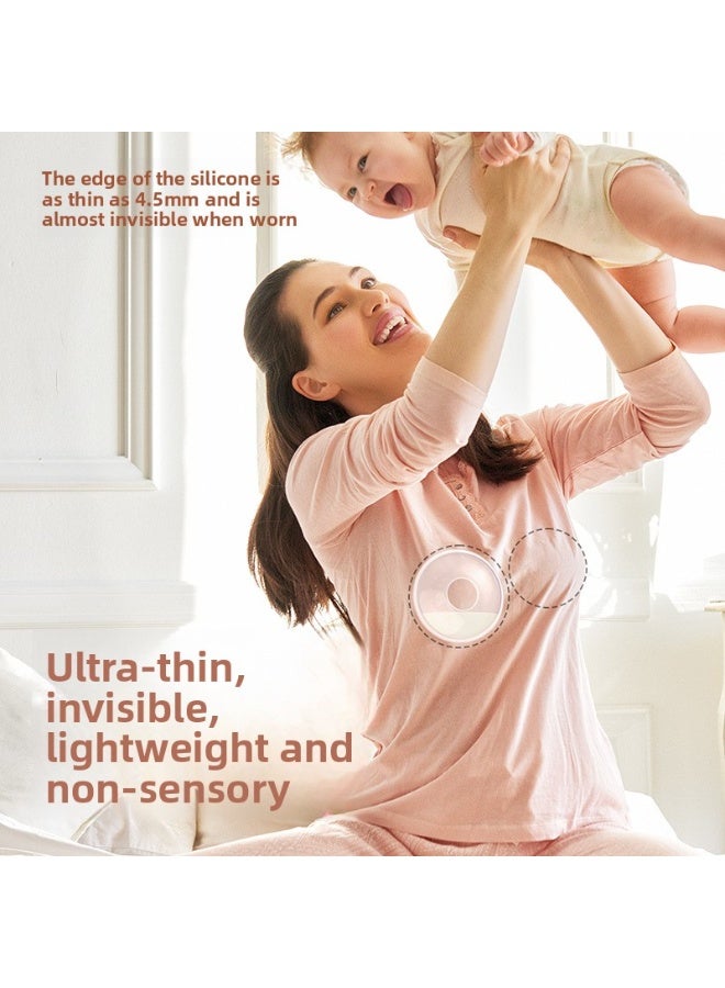 2PCS,60ml Hands Free Silicone Breast Milk Collector Wearable Breast Milk Collector Anti Leakage Breast Milk Catcher - Image 5