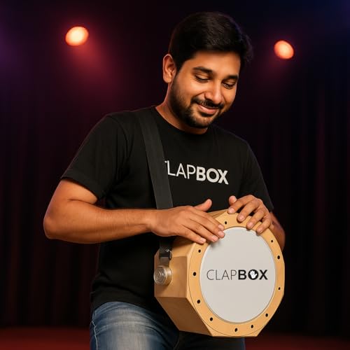 Clapbox Travel Cajembe Drum Birch Wood (H:6" W:12" L:12") - Included is a Padded Bag and Strap | With a Snare Adjusting Feature for Versatility | Most Popular Drum Circle Instrument (Travel Cajembe) - Image 2