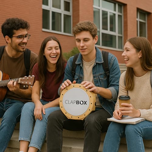 Clapbox Travel Cajembe Drum Birch Wood (H:6" W:12" L:12") - Included is a Padded Bag and Strap | With a Snare Adjusting Feature for Versatility | Most Popular Drum Circle Instrument (Travel Cajembe) - Image 4