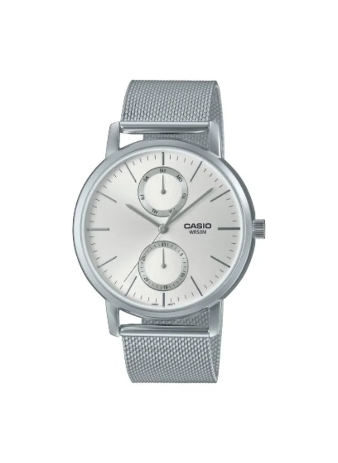 كاسيو Men's Stainless Steel Analog Watch MTP-B310M-7AVDF - 41.5 mm