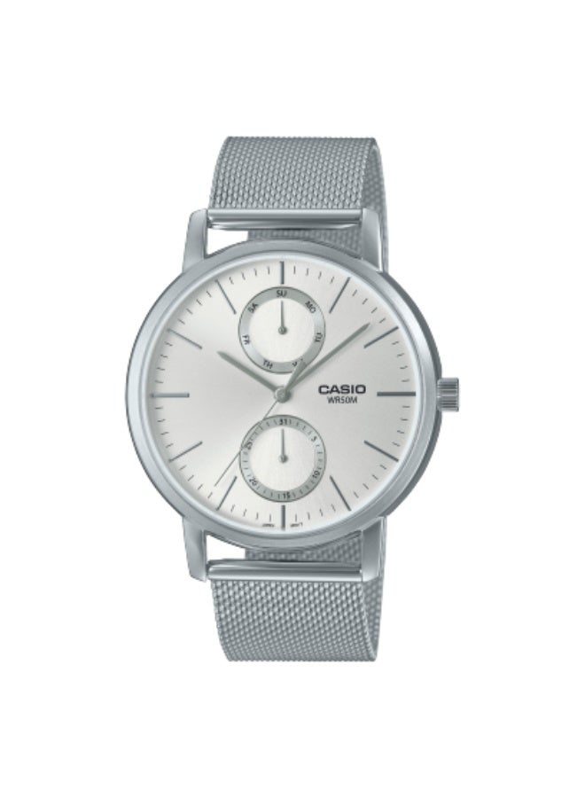 ساعة يد رجالية من الستانلس ستيل بعقارب -- - . مم