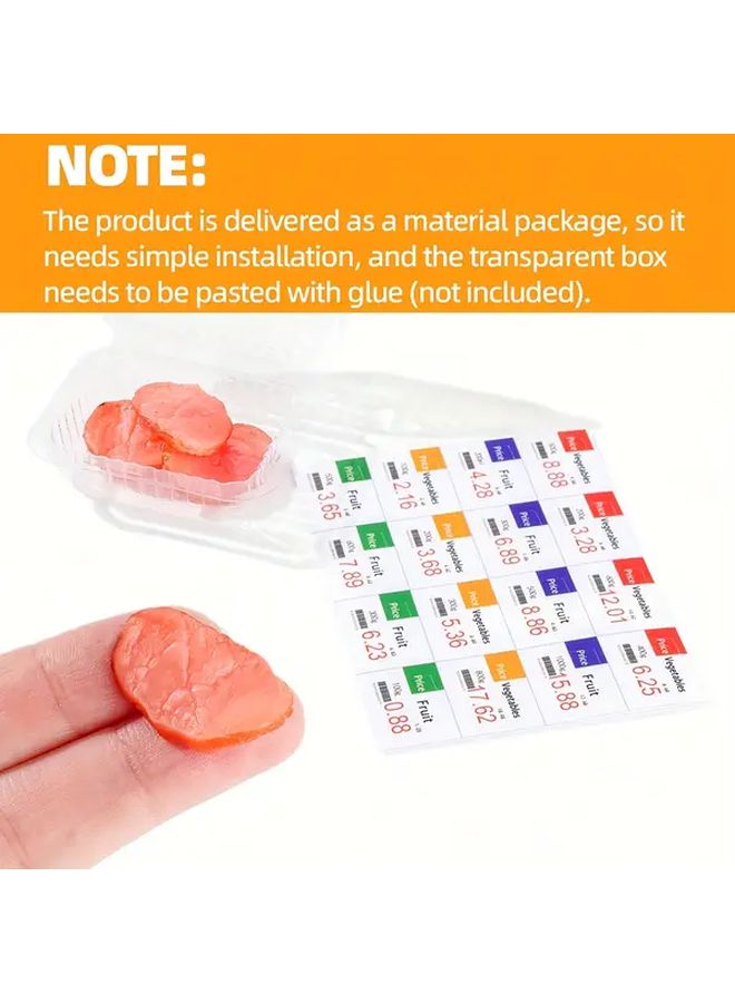 1 Box Doll House Miniature Meat Rolls Kitchen Scene Decor Requires Assembly - Image 5
