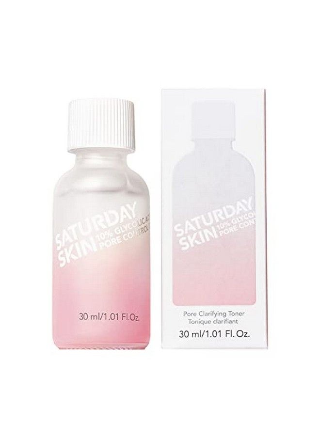 saturday skin - Pore Clarifying Toner 10% Glycolic Acid&Aha Deep Cleansing Astringent Facial Toner Hypoallergenic Skinpurifying Face Toner To Cleanse Recondition And Purify Skin - Image 1