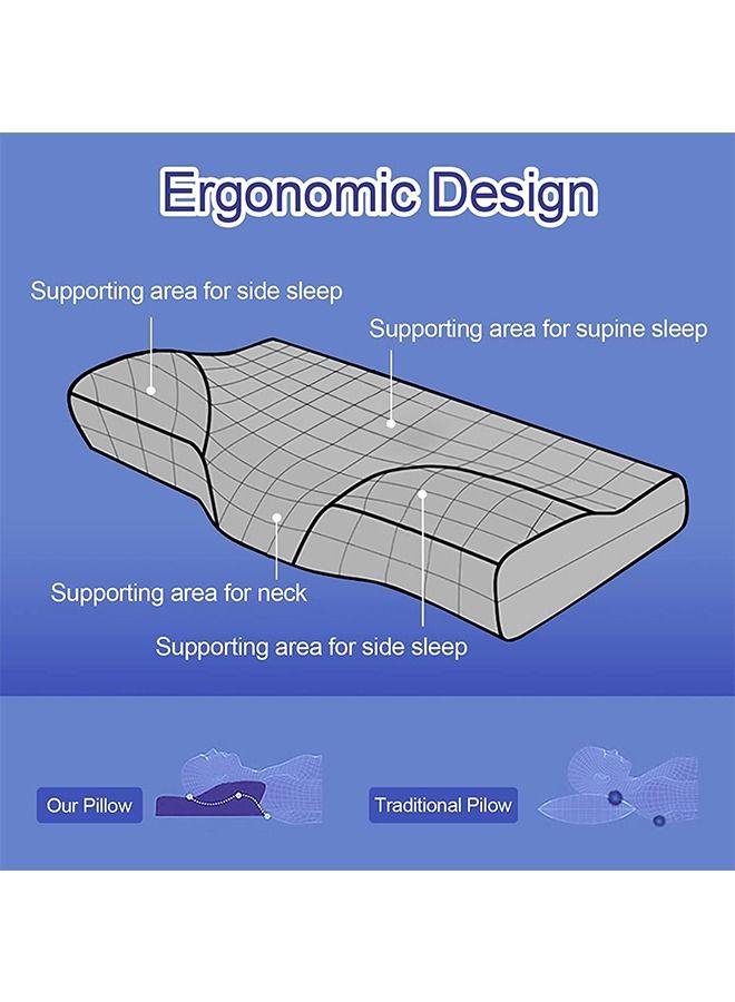 Arabest Contour Memory Foam Pillow Orthopedic Sleeping Pillows - Image 4