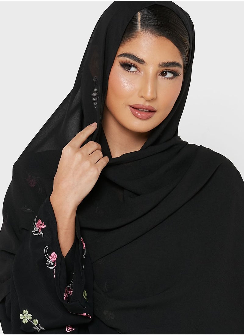 Khizana - Floral Abaya - Image 1