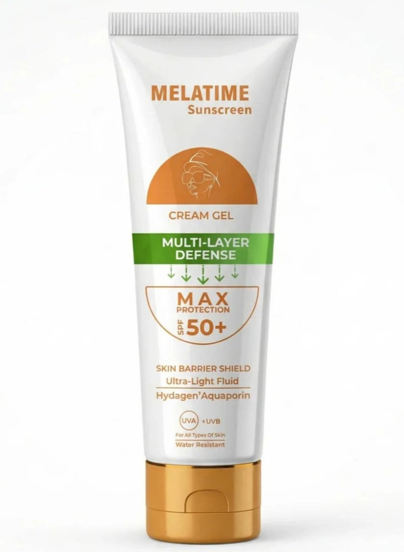 Melatime High-protection sunscreen Cream Gel SPF 50+ 60Gm - Image 1