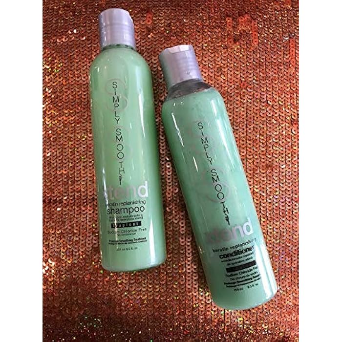 SIMPLY SMOOTH Keratin Replenishing Tropical Conditioner Keratin & Collagen Infused Daily Moisturizer For All Hair Types Restore Depleted Keratin To Provide Strength & Enhance Shine 8.5 Oz - Image 3