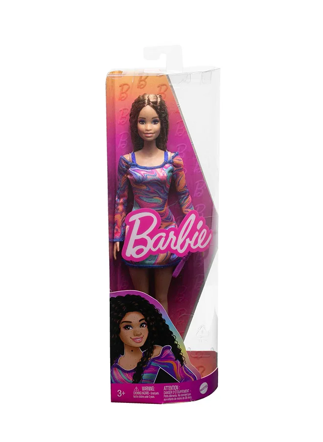 باربي Barbie Fashionistas Doll  Rainbow Marble Swirl (New Pack.)