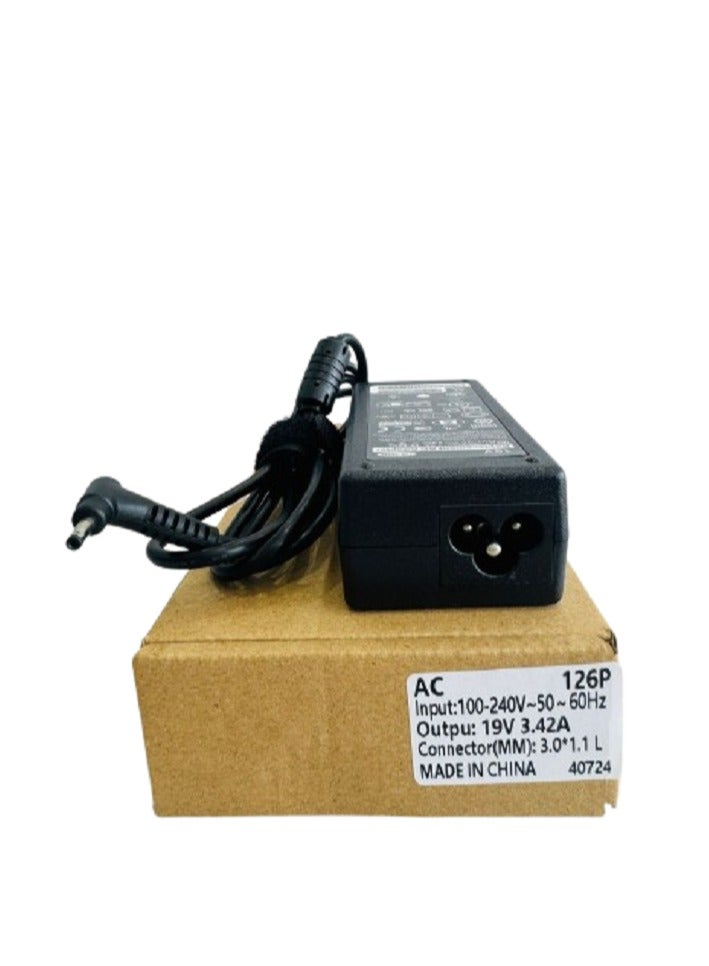 Laptop Power Supply AC Adapter Charger ACER 19V 3.42A  100-240v 50-60Hz MM:3.0*117 L For Laptop  ACER - Image 1