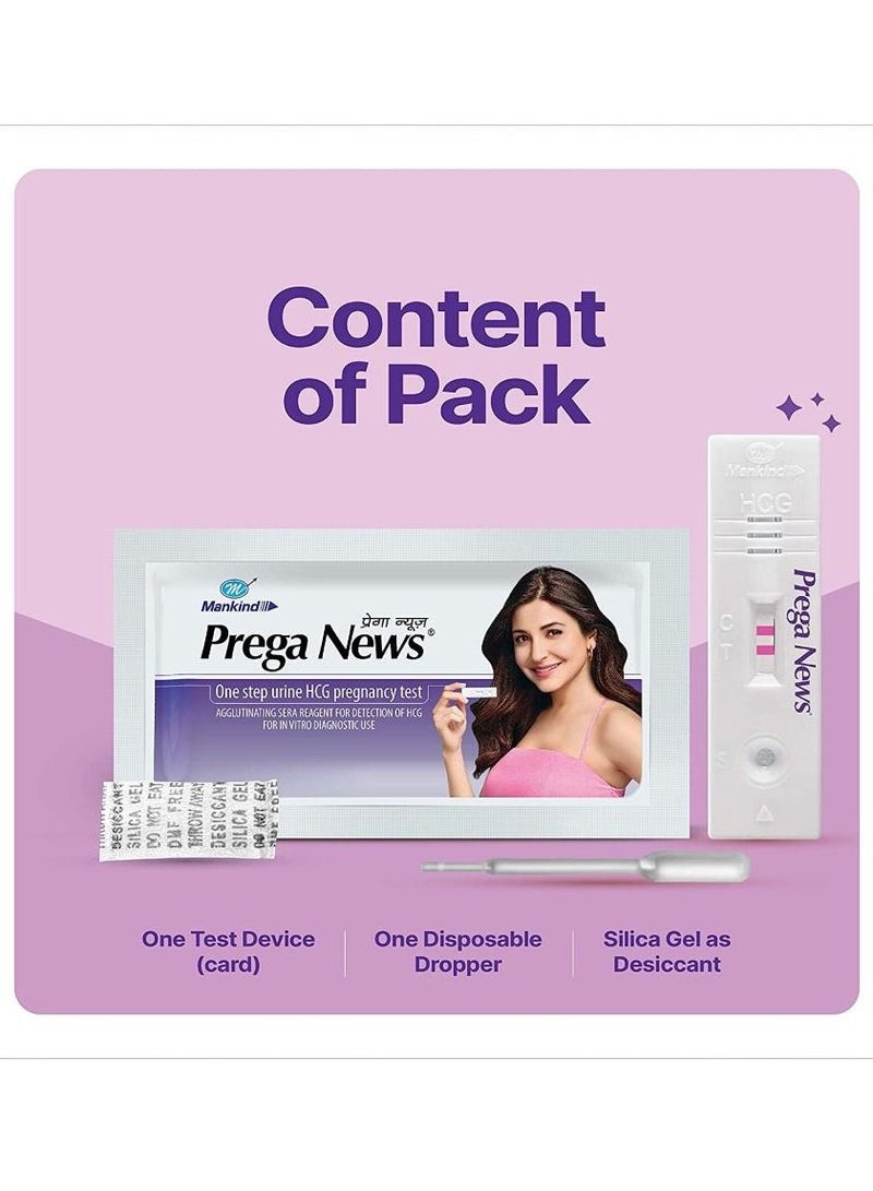 Mankind Prega News One Step Urine HCG Pregnancy Test Kit Device 4Pack - Image 5