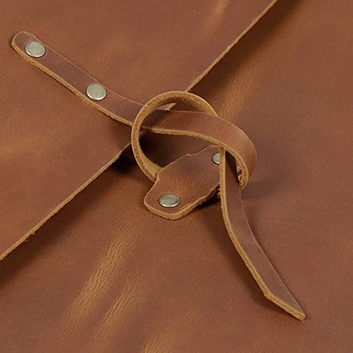 Londo Real Grain Leather MacBook Pro and MacBook Air Case, Front Pocket & Flap Closure - 14 Inch - 13 Inch (M4, M3, M2, M2, M1, Pro, Max) 13.3 Inch, iPad Pro 12.9 Inch - 2020 to 2024 Models - Image 5