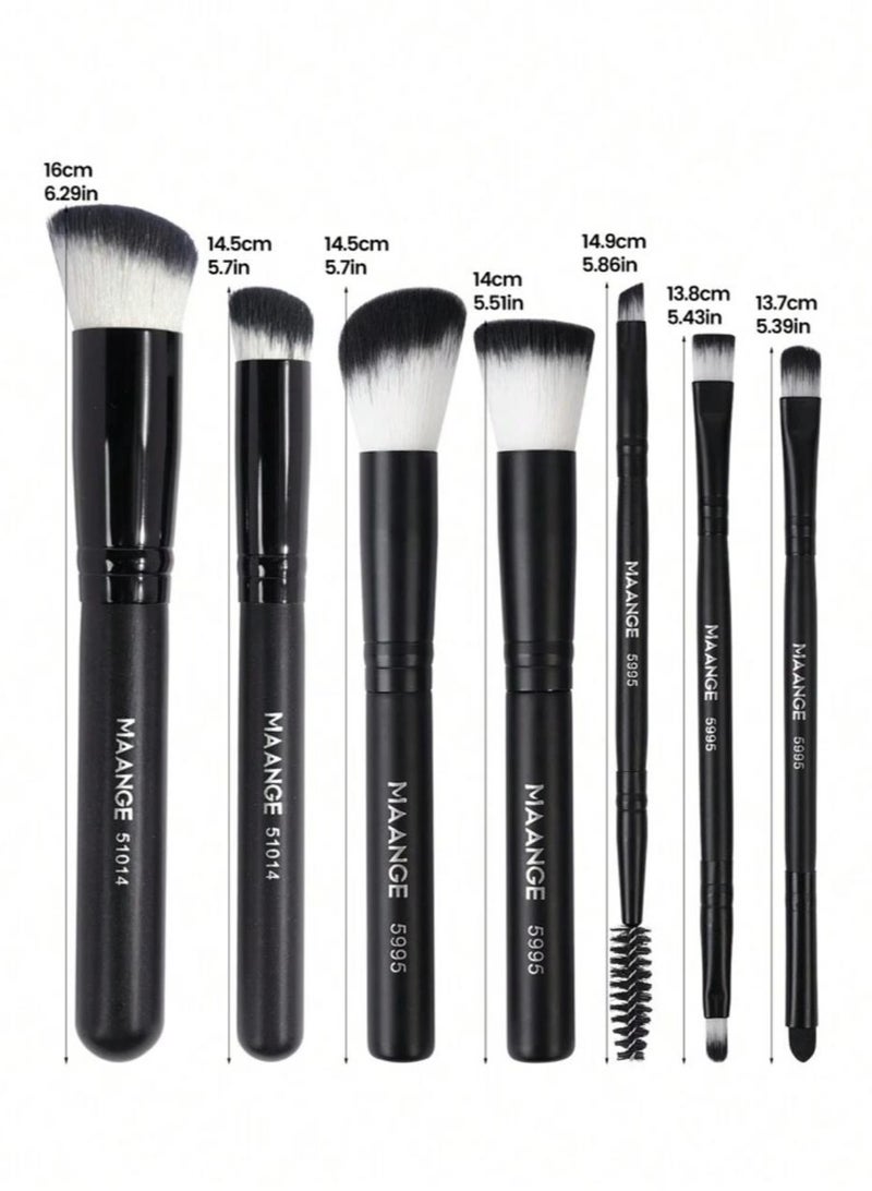 MAANGE 7pcs Professional Makeup Brush Set - Image 2