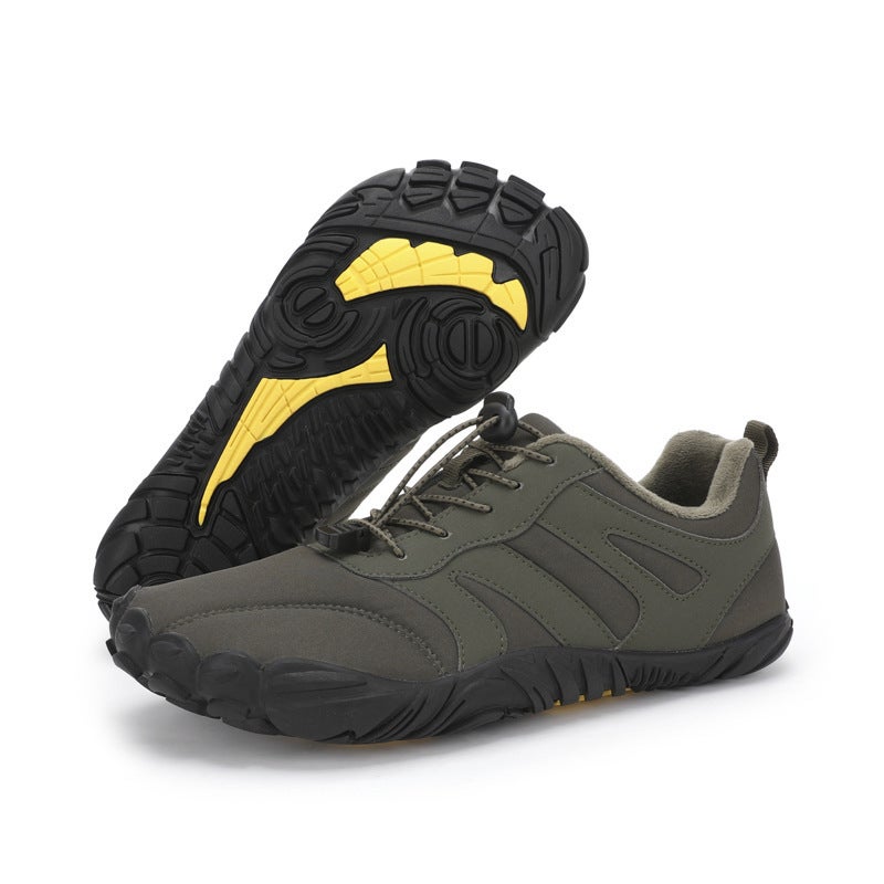 Winter Outdoor Waterproof Cotton Shoes with Fleece Lining, Thickened for Warmth, Men''s Hiking Snow Boots, Non-Slip and Wear-Resistant, Men''s Low-Cut Cotton Boots - Image 5
