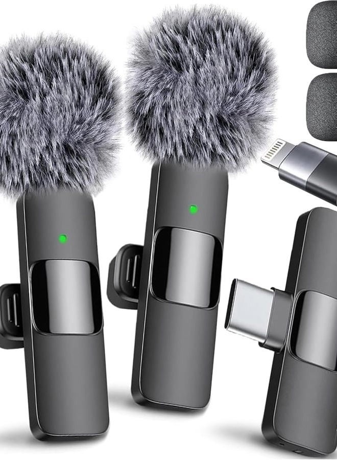 Mini Mic Pro (Latest Model) - Professional Wireless Microphone for iPhone, iPad, Android, Lavalier Microphone for Video Recording - iPhone Mic Crystal Clear Recording with USB-C for Content Creators - Image 1