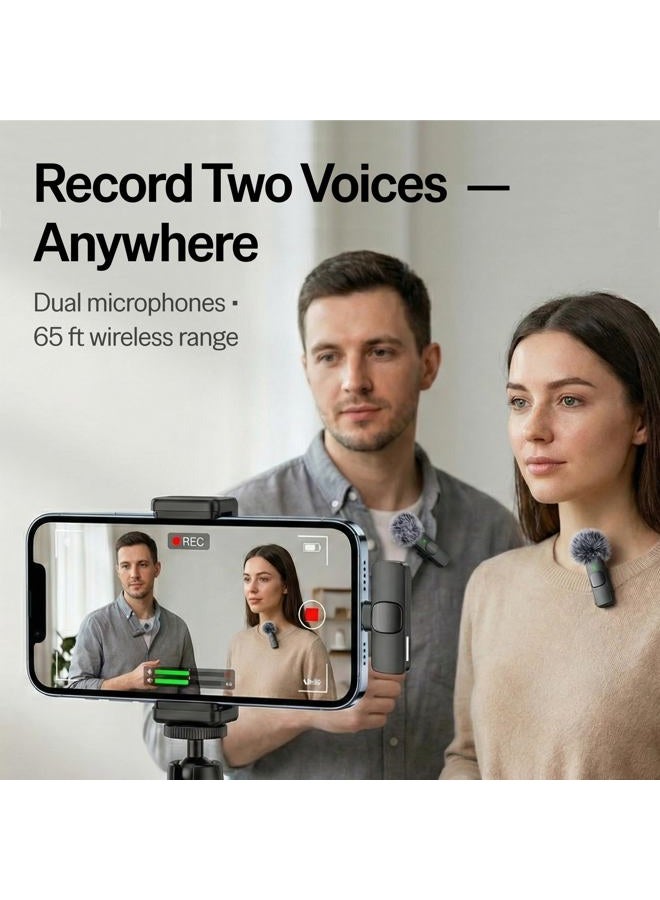 Mini Mic Pro (Latest Model) - Professional Wireless Microphone for iPhone, iPad, Android, Lavalier Microphone for Video Recording - iPhone Mic Crystal Clear Recording with USB-C for Content Creators - Image 5