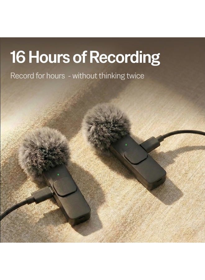 Mini Mic Pro (Latest Model) - Professional Wireless Microphone for iPhone, iPad, Android, Lavalier Microphone for Video Recording - iPhone Mic Crystal Clear Recording with USB-C for Content Creators - Image 4
