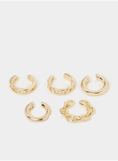 Styli Set of 5 - Plain and Chain Cuff Earring  - Image 1