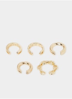 Styli Set of 5 - Plain and Chain Cuff Earring  - Image 3