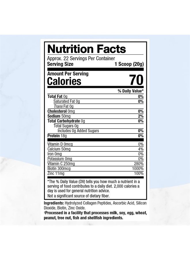 purely inspired Collagen Powder |Collagen Peptides Supplements for Women & Men | Collagen Protein Powder with Biotin | Paleo + Keto Certified | Unflavored, 1 lb (Packaging May Vary) - Image 5