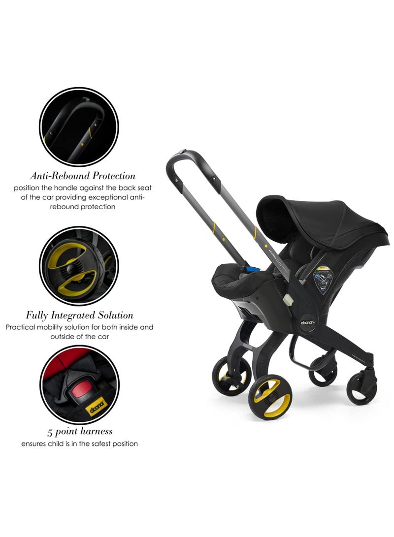 كيوت بيبي عربة أطفال ومقعد سيارة 4 في 1 - أسود - Image 3