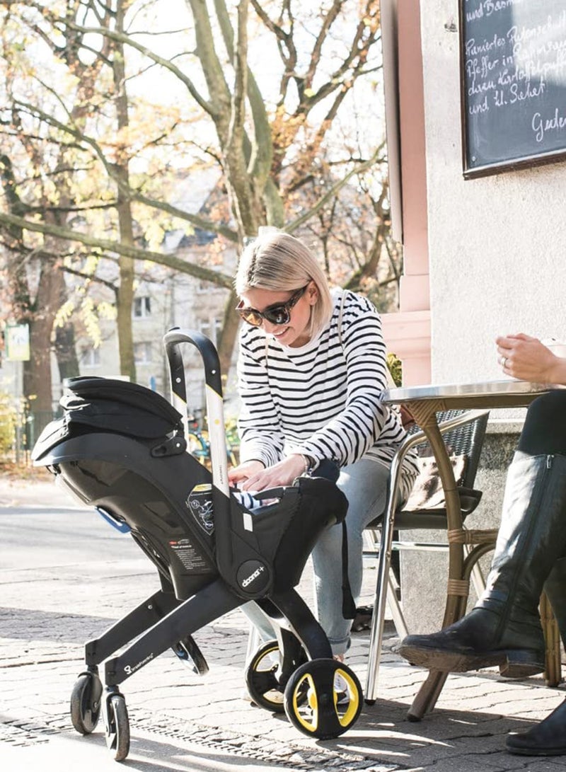 كيوت بيبي عربة أطفال ومقعد سيارة 4 في 1 - أسود - Image 4