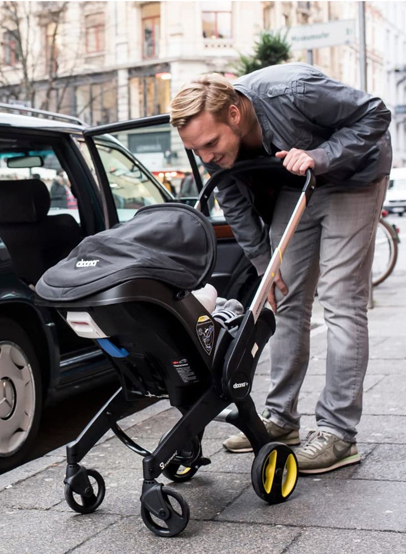 كيوت بيبي عربة أطفال ومقعد سيارة 4 في 1 - أسود - Image 5