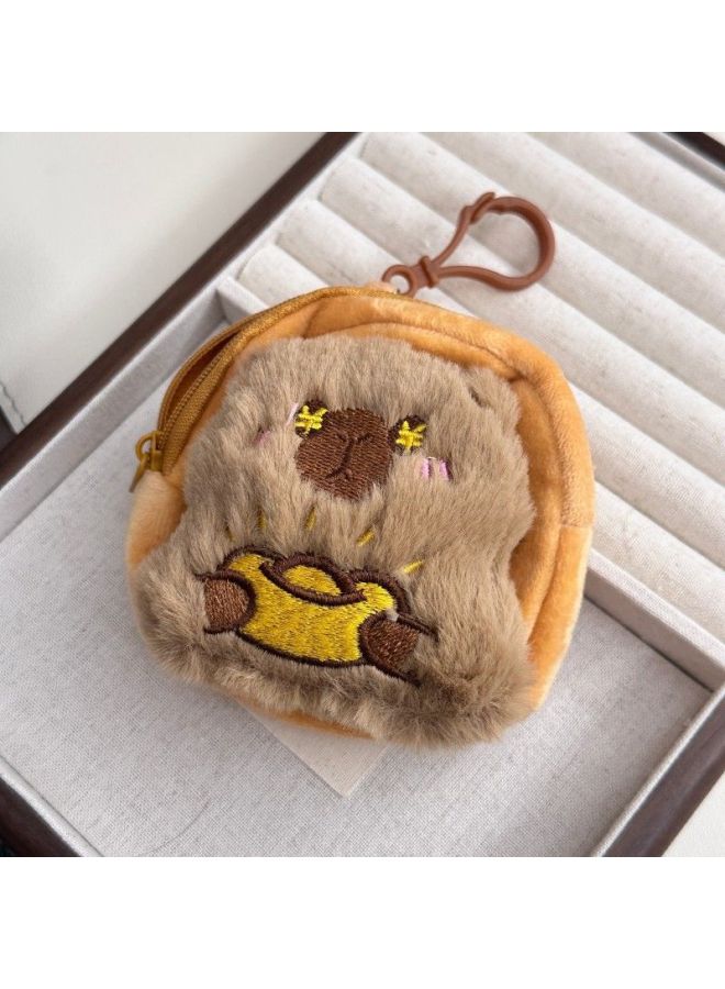 Cartoon Sanrio Kitty Coin Purse Pendant Keychain Backpack Hanging Ornaments Stall Small Jewelry Headset Bag Hanging Ornaments-Color:Yuanbao-school Bag  - Image 1