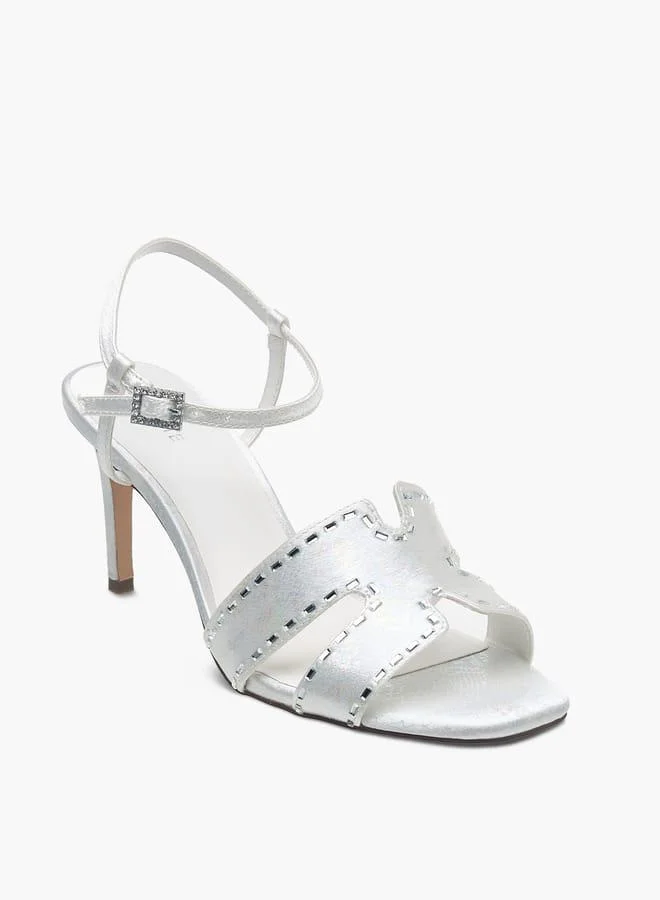 سيليست صنادل نسائية بحزام خلفي وكعب ستيليتو بإبزيم