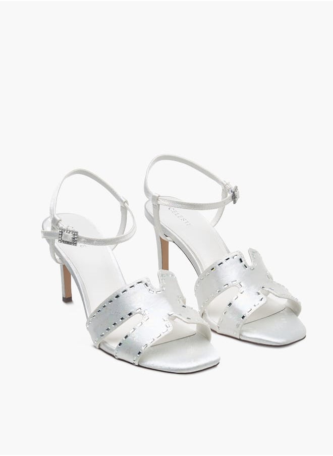 Celeste Womens Slingback Sandals With Buckle Closure And Stiletto Heels Ramadan Collection  - Image 2