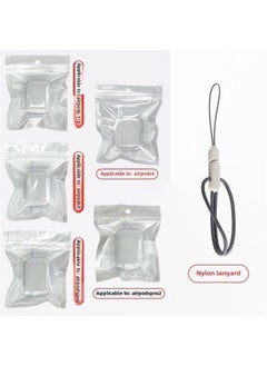 Tpu Transparent Earphone Set Material For Apple Bluetooth Headset Pro2 Generation Airpods Protective Cover-Color:Tpu Soft Shell + Pearlescent Bag Nylon Rope-Applicable Model:Airpods (1/2 - With Ear Hooks) Second