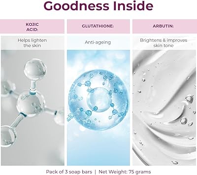 Kozicare Skin Whitening Soap 75g Pack of 3 - Image 2
