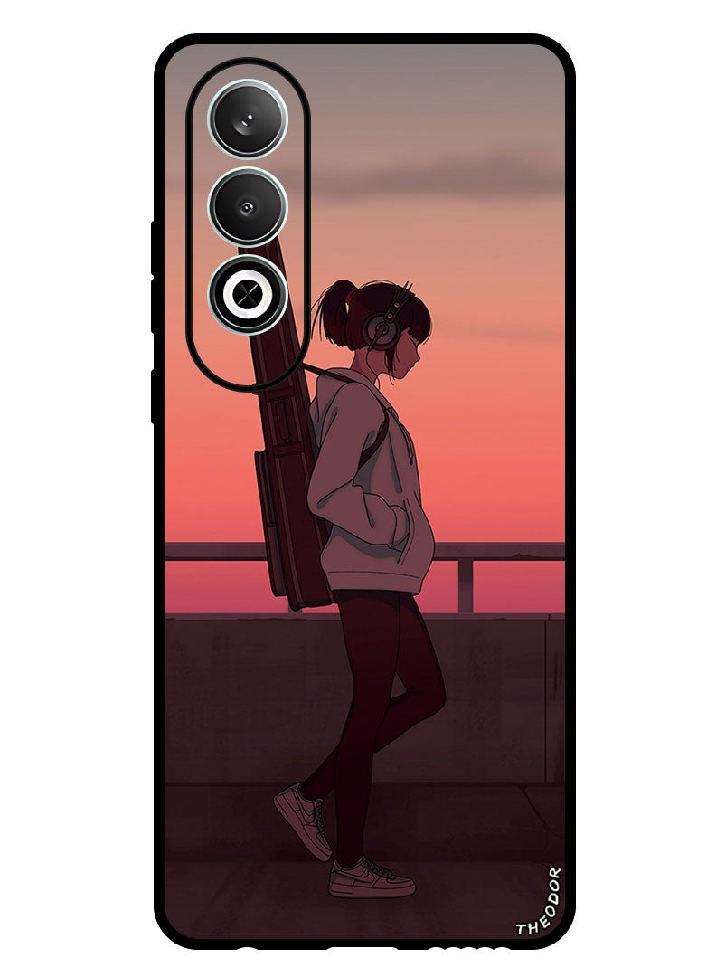 Theodor Protective Case Anti Scratch Shock Proof Bumper Cover For OnePlus Nord CE 4 girl_musician_guitar - Image 1