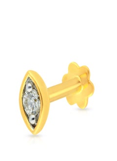 Malabar Gold and Diamonds 18 Carat 750 Purity Yellow Diamond Nosepin MNGNNP0265YVS-G for Women  - Image 1