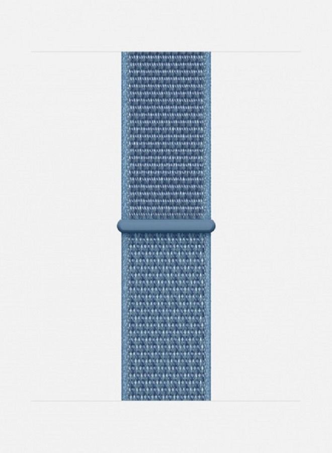 CATANES Apple Watch 42mm 44mm 45mm Nylon Sport Loop Band Compatible with iWatch Series 7/SE/6/5/4/3/2/1 Cape Cod Blue - Image 4