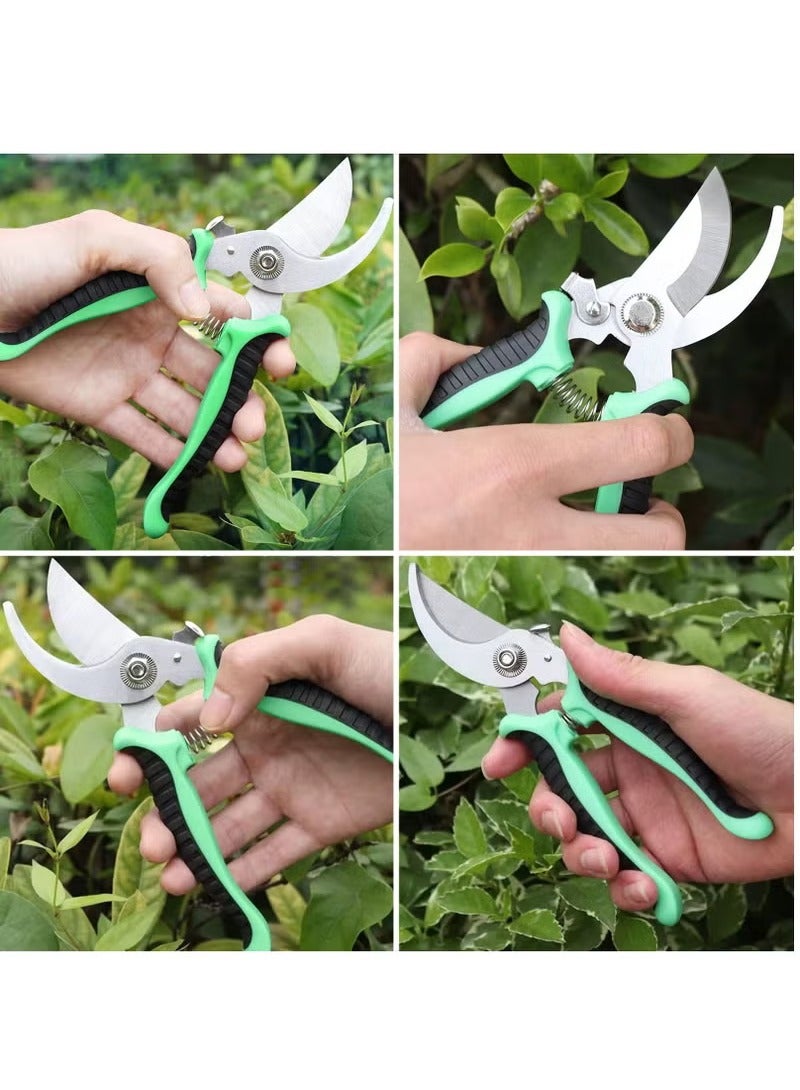 Generic 1Pieces Garden Pruning Shears, Manual Gardening Shears, Professional Garden Scissors with Stainless Steel Blades, Extra Sharp Scissors for Pruning Fruits, Flowers, Plants, Greens  - Image 2