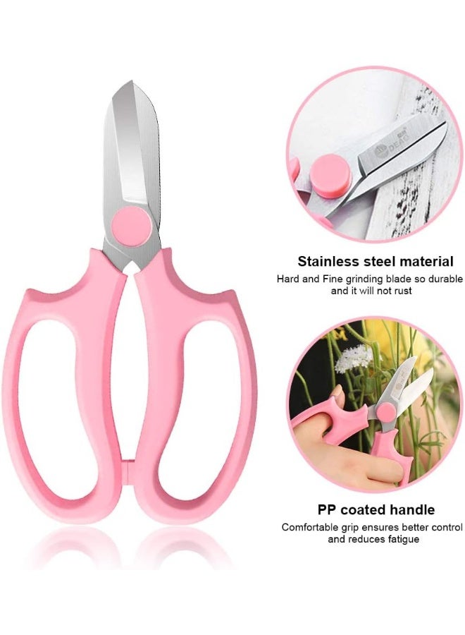 CODACE 4PCS Garden Pruning Shears Scissors Kit, Rose Thorn Remover, Tree Pruner Hand Tools, Cordless Trimmer & Floral Gloves for Gardening Flower Arrangement - Image 4