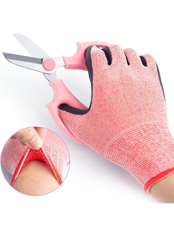 CODACE 4PCS Garden Pruning Shears Scissors Kit, Rose Thorn Remover, Tree Pruner Hand Tools, Cordless Trimmer & Floral Gloves for Gardening Flower Arrangement - Image 5