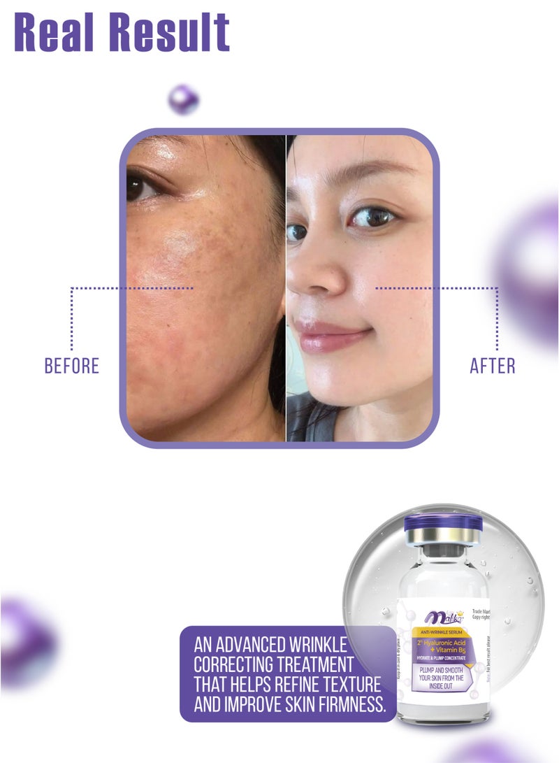 Malika Hyaluronic Acid 2% + B5 Serum 3ml | Trial Size | Instant Hydration | Pure Hyaluronic Acid Serum - Image 5