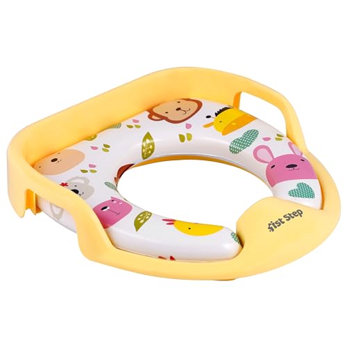1st Step Baby Western Cushioned Potty Training Seat With Handles (Yellow) - Image 1