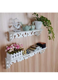 HOME TASTE TOMSUN Set of 3 Floating Shelves Wall Mounted Shelf For Bedroom, Living Room Wall Storage Organizer for Kitchen, Bathroom, Office  - Image 5